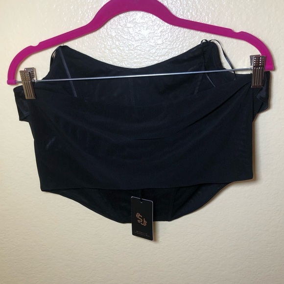 Sincerely Jules mesh strapless corset crop top size L juniors - Picture 3 of 6